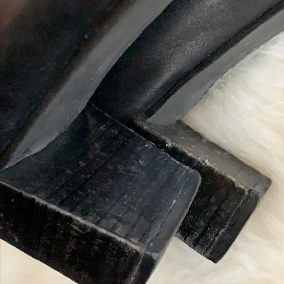 Stuart Weizmann | black leather block heeled boot - Picture 8 of 16